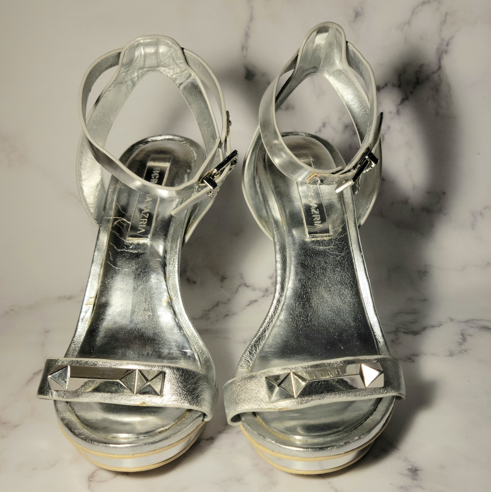 BCBGMAXAZRIA Strappy Open Toe Sandal